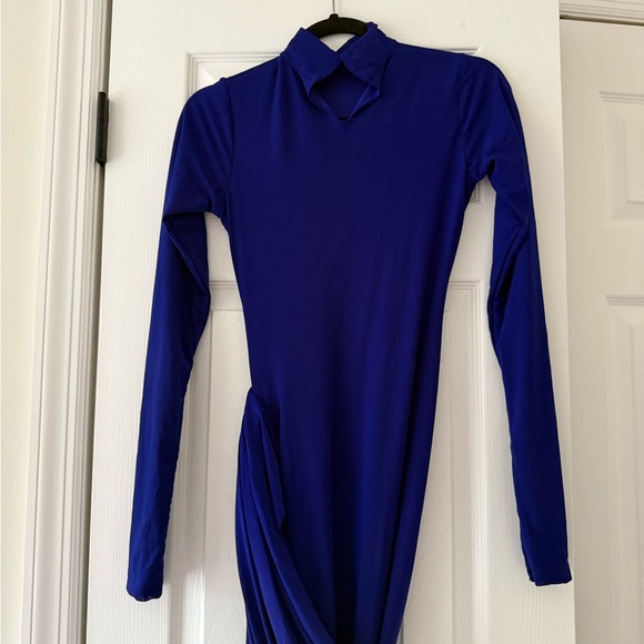 DEME by Gabriella Sasha Long Sleeve Dress Electric Blue NEW with tag - Picture 3 of 6